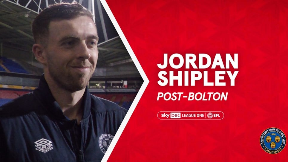 Jordan Shipley post Bolton